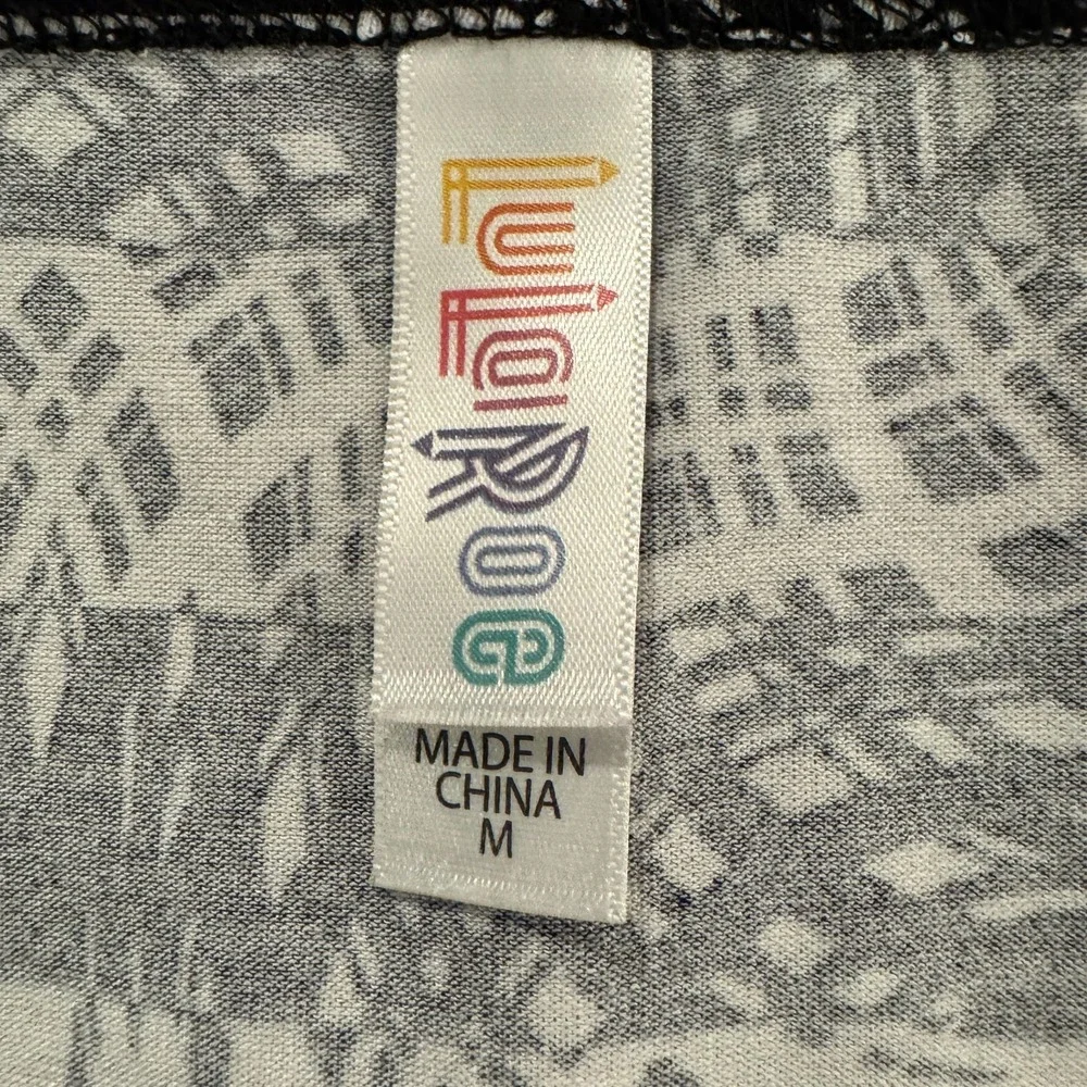 Celestial Print Tunic Blouse Black White Women's Medium Whimsigoth Soft Grunge - Picture 5 of 9